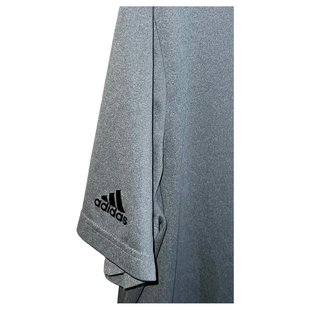 Adidas Polo Shirt Men’s XL Grey Active Short Sleeve